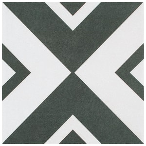 Twenties Vertex Encaustic 7-3/4 in. x 7-3/4 in. Ceramic Floor and Wall Tile (10.75 sq. ft./Case)