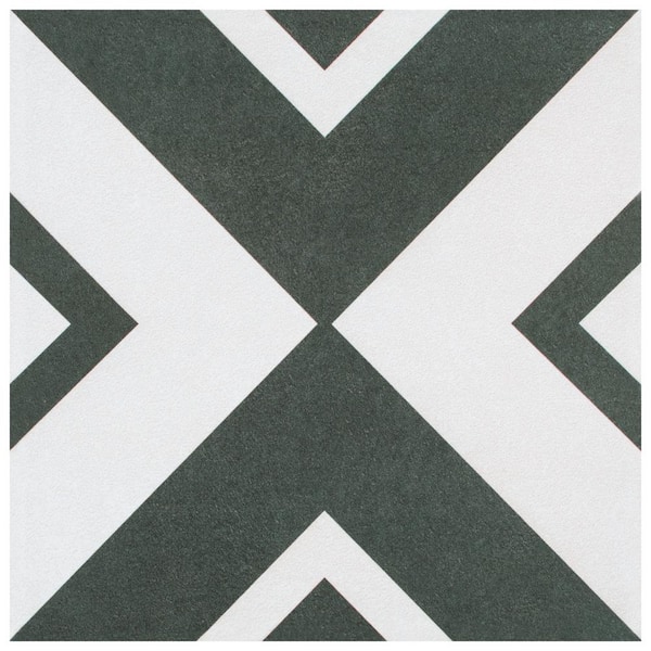 Merola Tile Twenties Vertex 7-3/4 in. x 7-3/4 in. Ceramic Floor and Wall Take Home Tile Sample