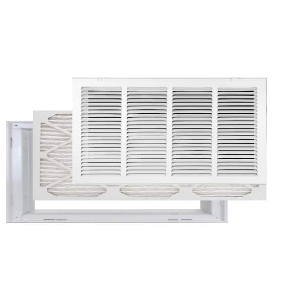 Venti Air 24 in. x 12 in. High Return Air Filter Grille with MERV 11 Filter Pre-Installed