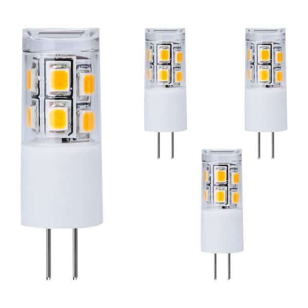 20-Watt Equivalent Warm White (3000K) Specialty LED T4 G4 Bi-Pin Base Light Bulb (4-Pack)