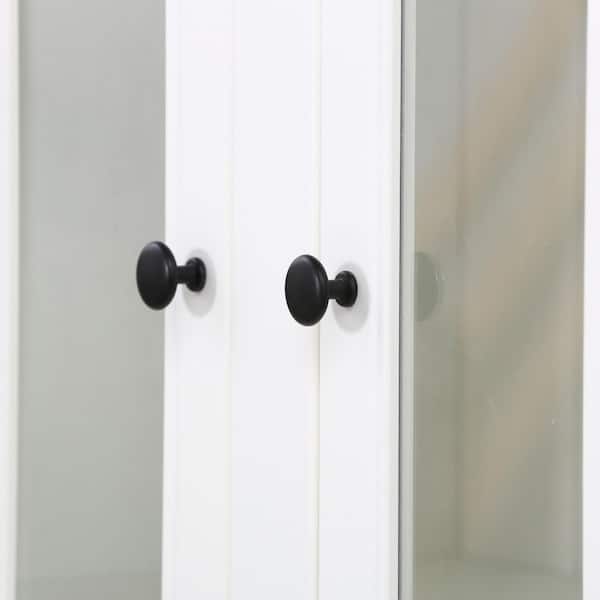 Harper & Bright Designs White 75.25 in. H Storage Cabinet with
