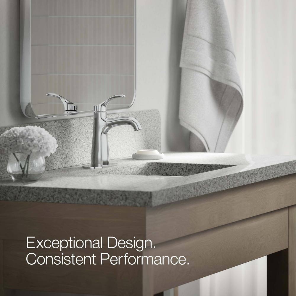Elegant Polished Chrome Single-Handle Monoblock Bathroom Faucet