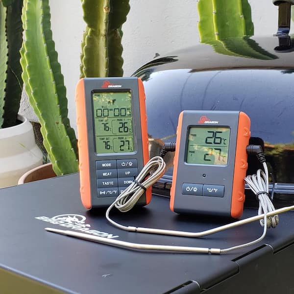 BBQ Dragon 6-Channel Wireless Smartphone Meat Thermometer with 2 Probes  Included BBQD360 - The Home Depot