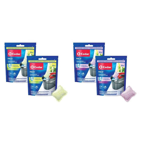 PACS Hard Floor Cleaner, Crisp Citrus Scent (20-Count) and Lavender Scent (20-Count) Combo