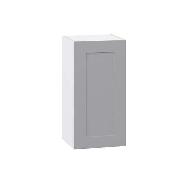 Roseland 15 in. W x 14 in. D x 30 in. H Assembled Shaker Wall Kitchen Cabinet in Slate Gray