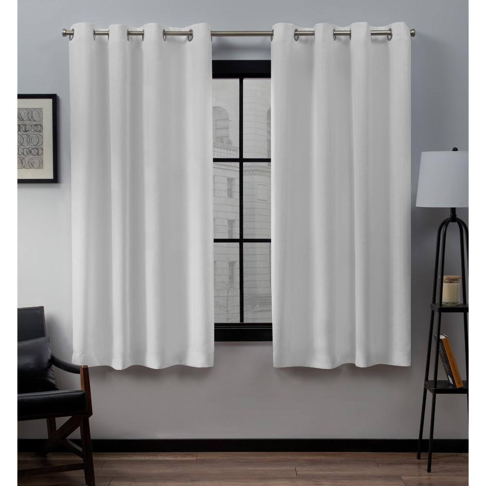 Exclusive Home Curtains Loha Lampenschirm – Lichtfilternd, 137x160 Cm, Mit Bändern Zum Binden, Leinenoptik
