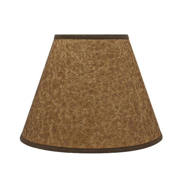 12 in. x 9 in. Dark Brown Hardback Empire Lamp Shade