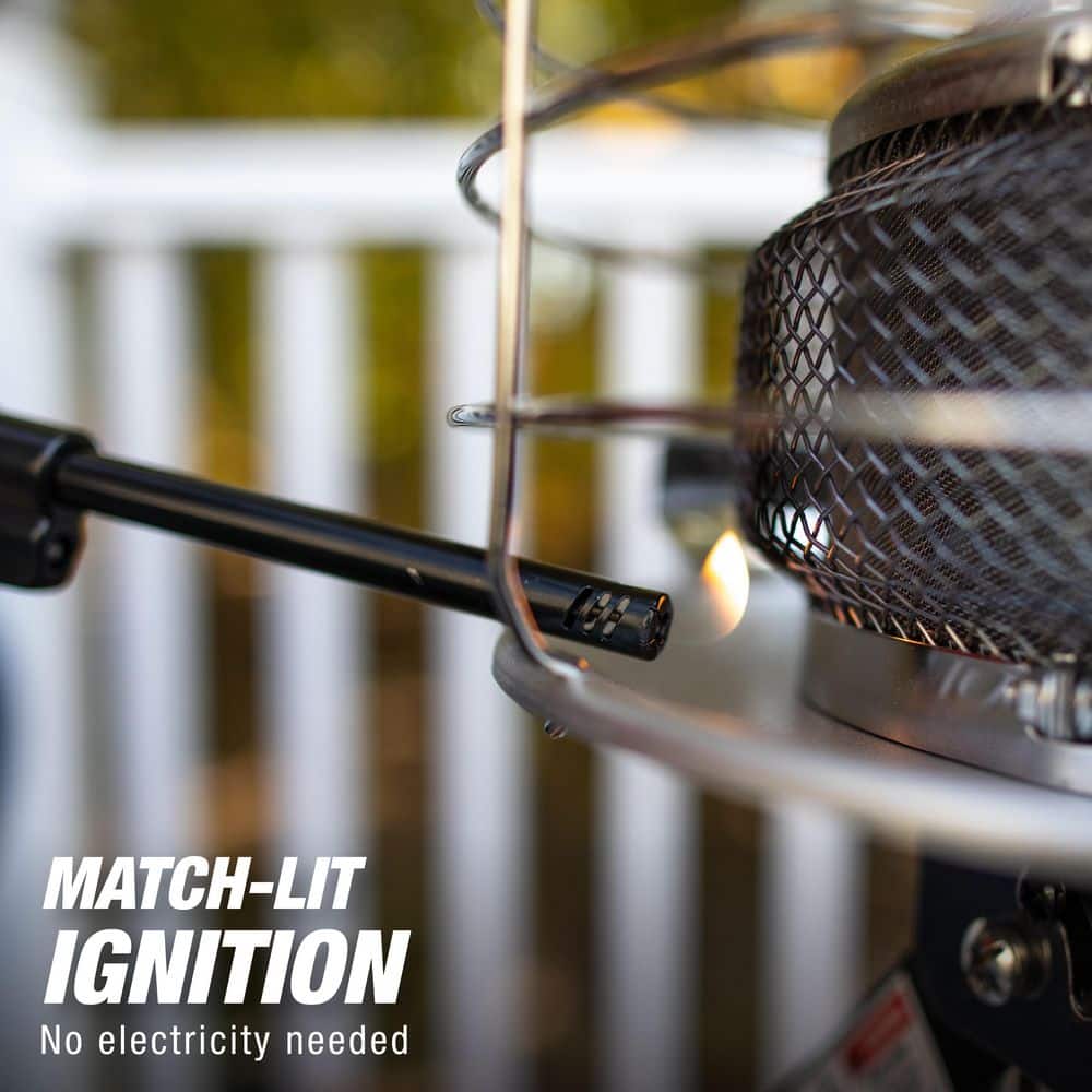Black Propane Convection Tank Top Outdoor Heater