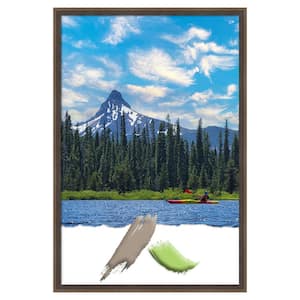 Hardwood Wedge Mocha Wood Picture Frame Opening Size 20 x 30 in.