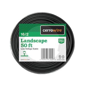 50 ft. 16/2 Black Stranded Low-Voltage Landscape Lighting Wire