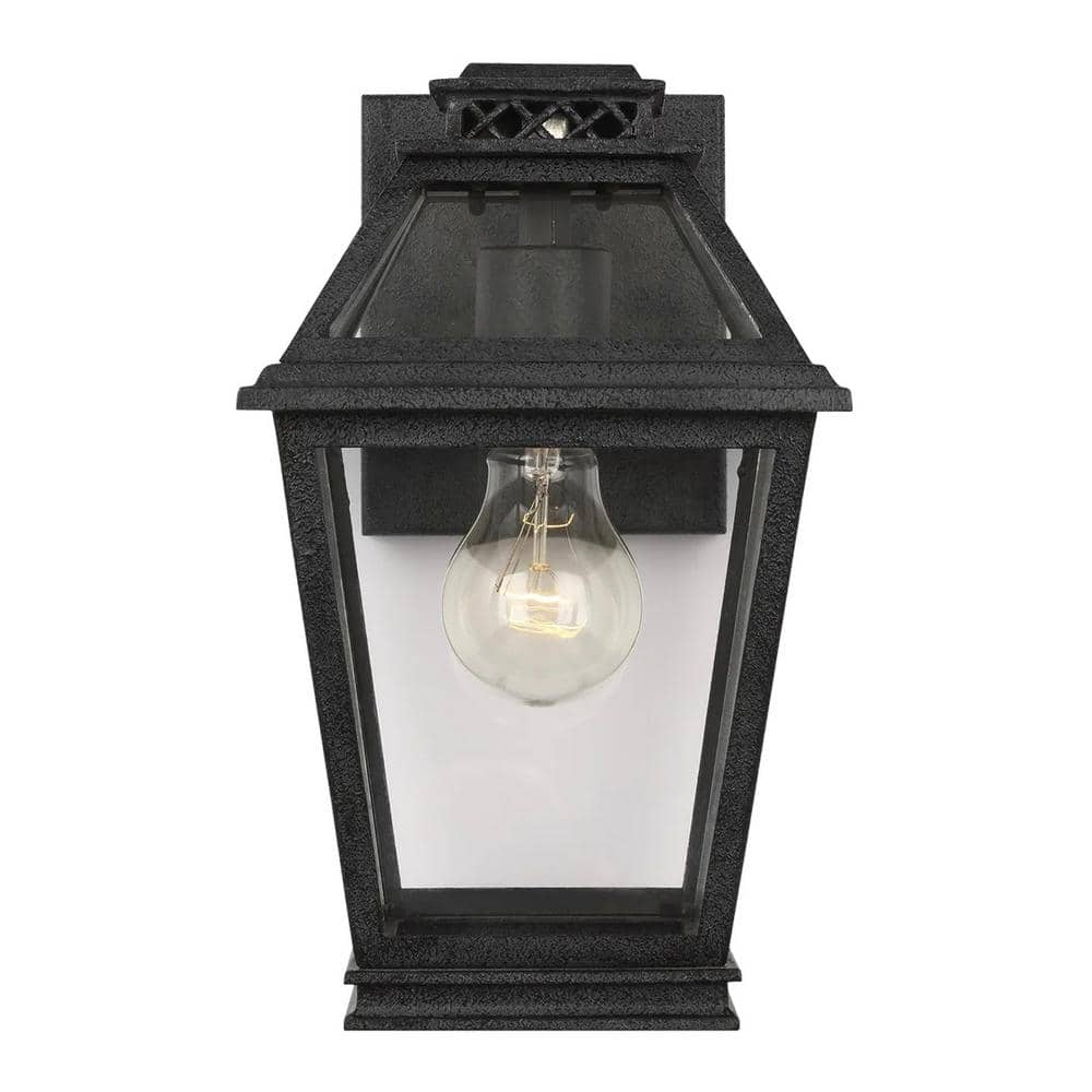 Falmouth Extra Small 1-Light Dark Weathered Zinc Hardwired Outdoor Wall Lantern Sconce price history on PriceWatchPro