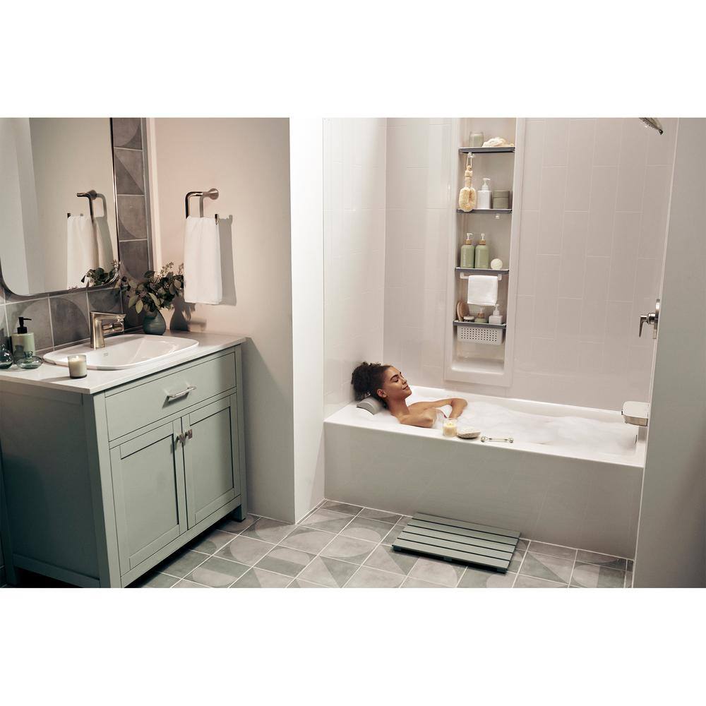 Brushed Nickel Modern Wall Mount Toilet Paper Holder