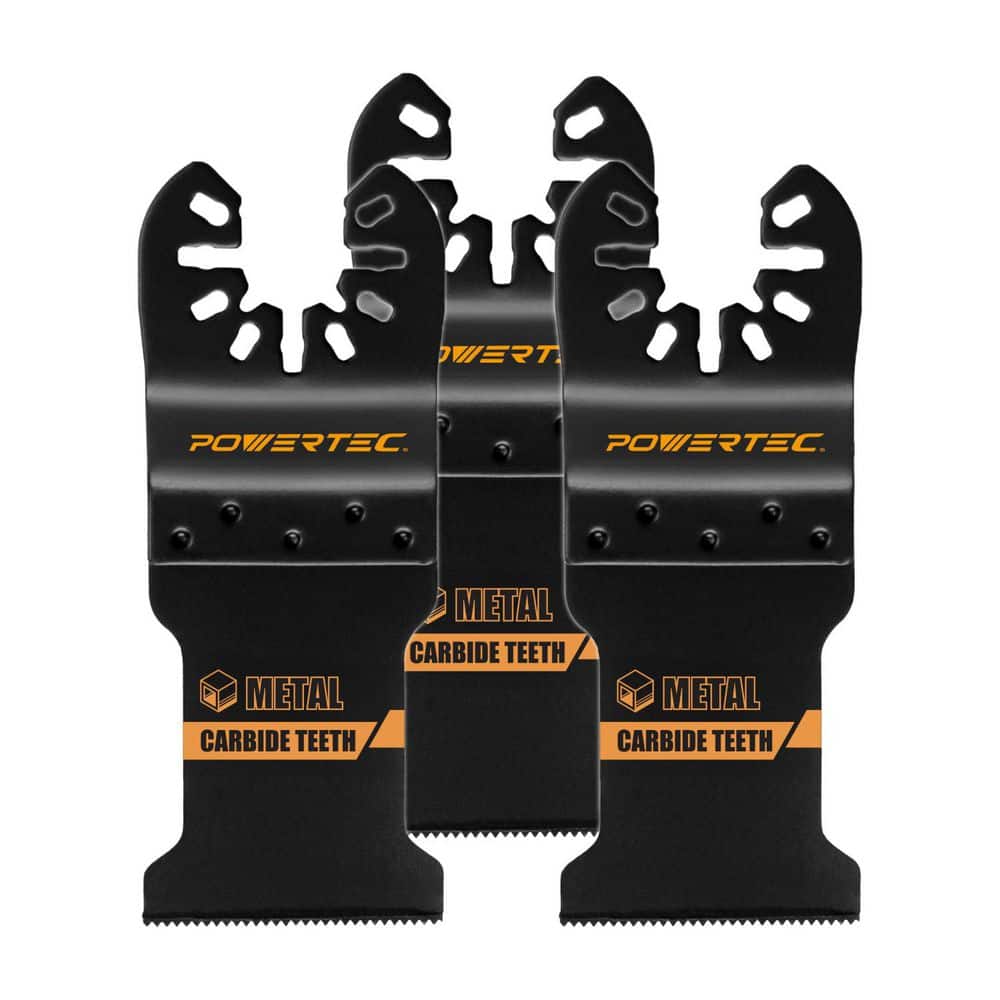 Carbide Oscillating Tool Blade Set (3-Piece), Multitool Blades w/ 2 Adapters for Cutting Hardened Metal, Bolts, Screws price history on PriceWatchPro