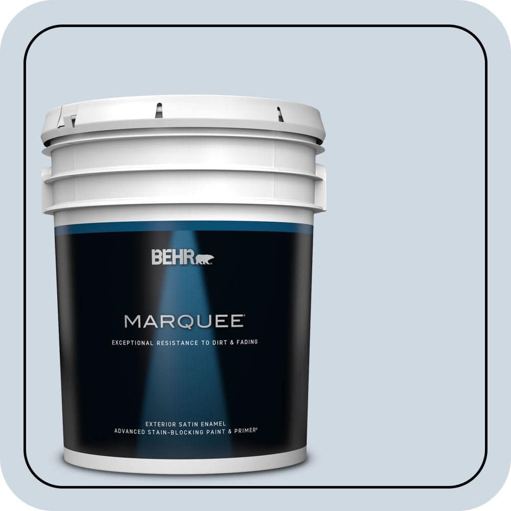 5 gal. #S520-1 Pale Cornflower Satin Enamel Exterior Paint & Primer product image for price tracking