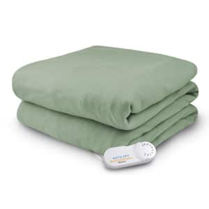 4440 Series Sage 50 in. x 62 in. Comfort Knit Heated Throw