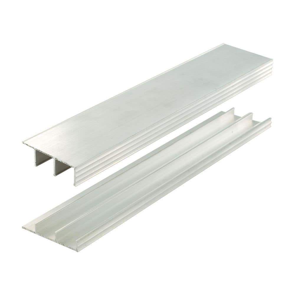 0.512 in. D x 1.728 in. W x 36 in. L Unfinished Paintable Mill Metal Aluminum Sliding Track Moulding Fits 1/2 in. Boards price history on PriceWatchPro