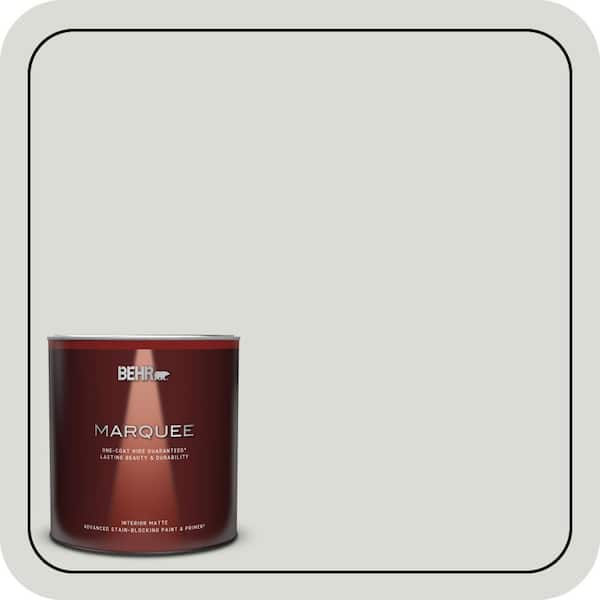 BEHR MARQUEE 1 qt. #BWC-29 Silver Feather Matte Interior Paint & Primer