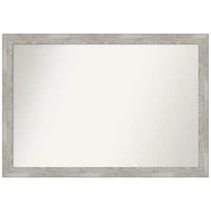 Dove Greywash Narrow 39.5 in. W x 27.5 in. H Rectangle Non-Beveled Framed Wall Mirror in Gray