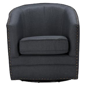 Porter Contemporary Gray Fabric Upholstered Accent Chair