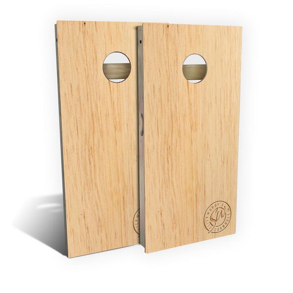 IPG Global Marketing Butternut Wood Cornhole Board Set (Includes 8-Bags)