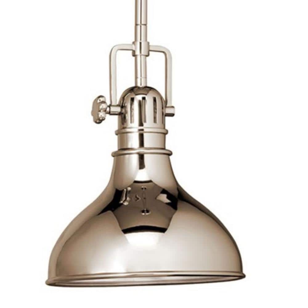 Polished Nickel 10.25" Mini Pendant Light