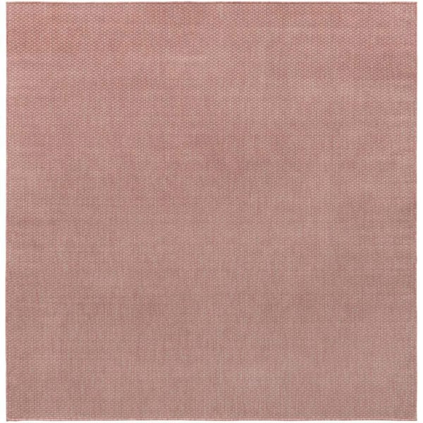 Unique Loom Outdoor Solid Whisper Pink 7 ft. 1 x 7 ft.1 in. Area rug