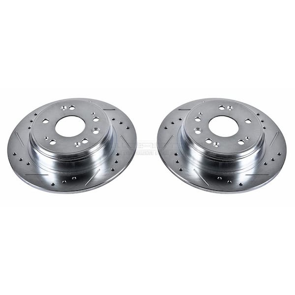 Power Stop Disc Brake Rotor Set 2002-2004 Honda Cr-V 2.4l