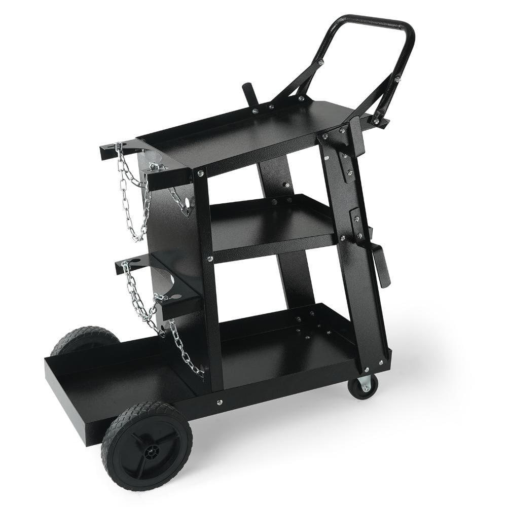 3-Tier Welding Cart Heavy Duty, 400lb Capacity MIG Welder Cart with Tank Safety Chains & Swivel Wheels price history on PriceWatchPro