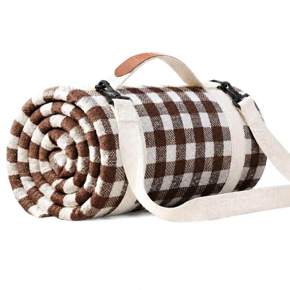 LOKWT 80 x 80 in Waterproof Foldable Outdoor Picnic Beach Blanket Camp Mat for Family Travel, Lake Day and Summer