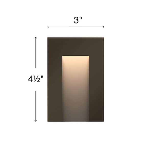 Taper Low-Voltage Bronze Integrated LED Deck Sconce
