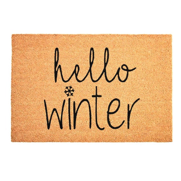 Hello Winter Doormat 17 x 29