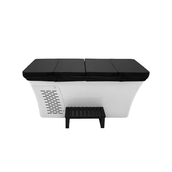 LIFETREND Alta 1-Person, 0 Jet, 110-Volt, Cold Plunge, with Chiller and Heater, Built in UV Ozonator, Includes Cover and Steps