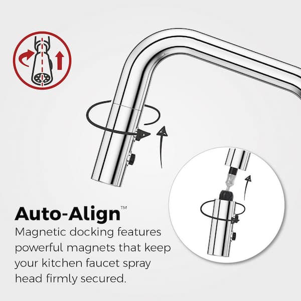 Wray Single-Handle Pull-Down Sprayer Kitchen Faucet with Solo Tilt Soap Dispenser in Matte Black