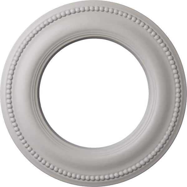 Ekena Millwork 3/4 in. x 13 in. x 13 in. Polyurethane Bradford Classic Ceiling Medallion, Ultra Pure White