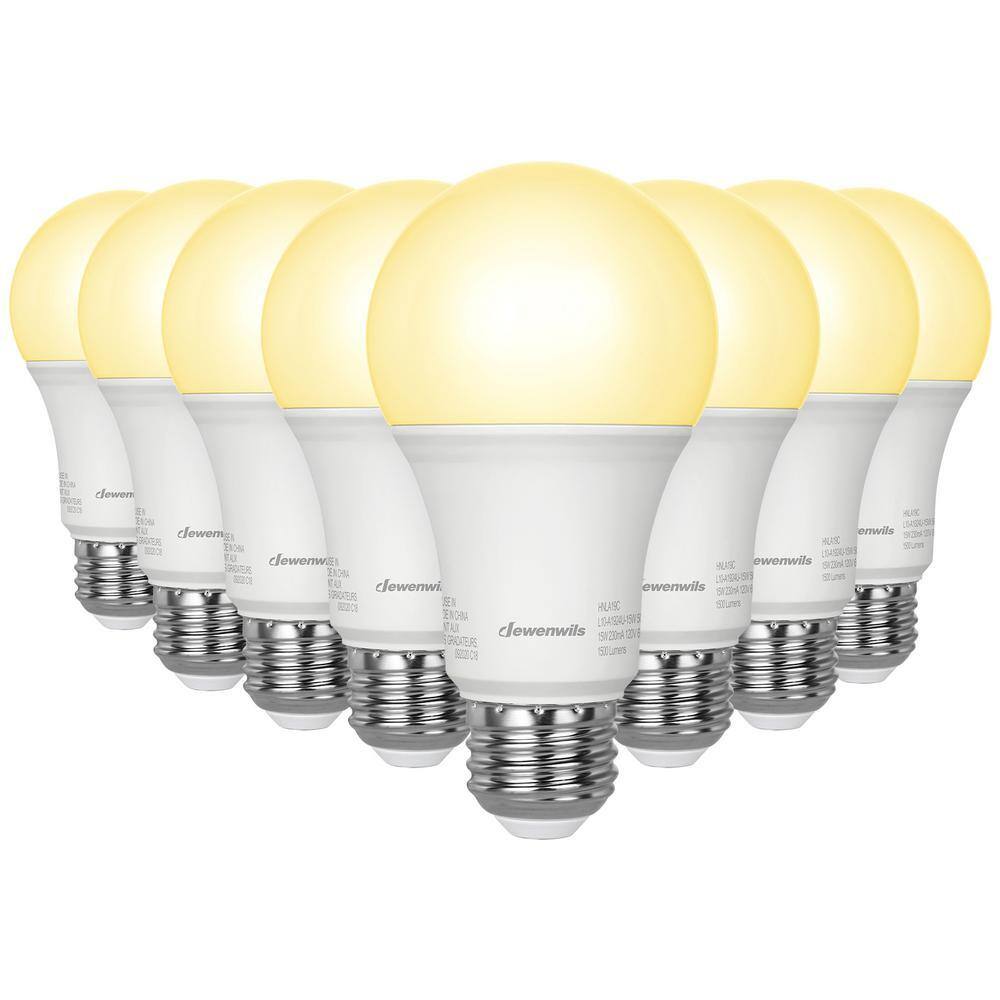 DEWENWILS 100-Watt Equivalent A19 Non-Dimmable E26 Medium LED Light ...