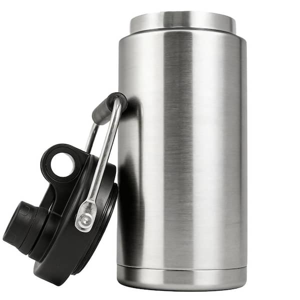 64 oz. Stainless Steel Insulated Water Bottle with Handle, Large Double Vacuum Water Bottle for Hot and Cold Drinks