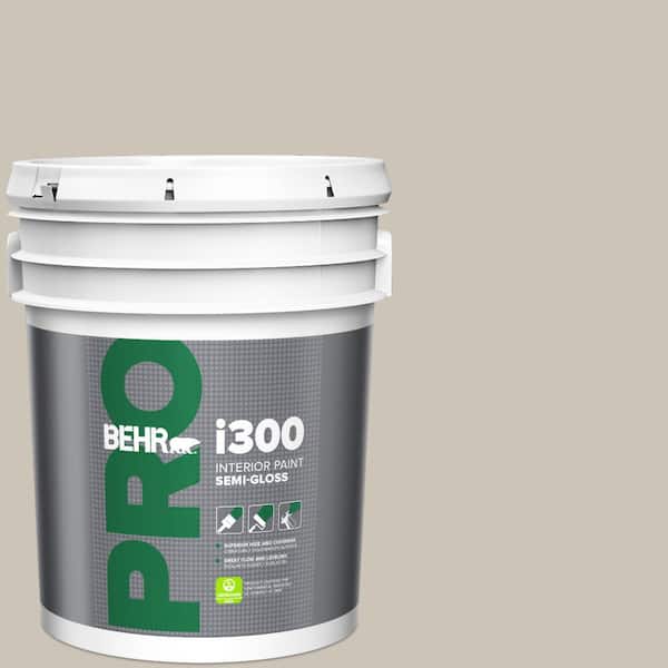 BEHR PRO 5 gal. Designer Collection #DC-009 Vintage Pewter Semi-Gloss Interior Paint