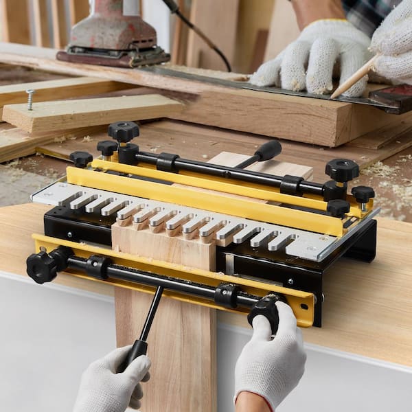 Dovetail Jig 12 in. W Dove Tailing Router Jigs Router Bit 1/2 in. Template Alignment for Furniture Wood Making