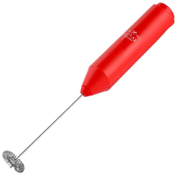 Zulay Kitchen Froth Mate Powerful Milk Frothier - Red