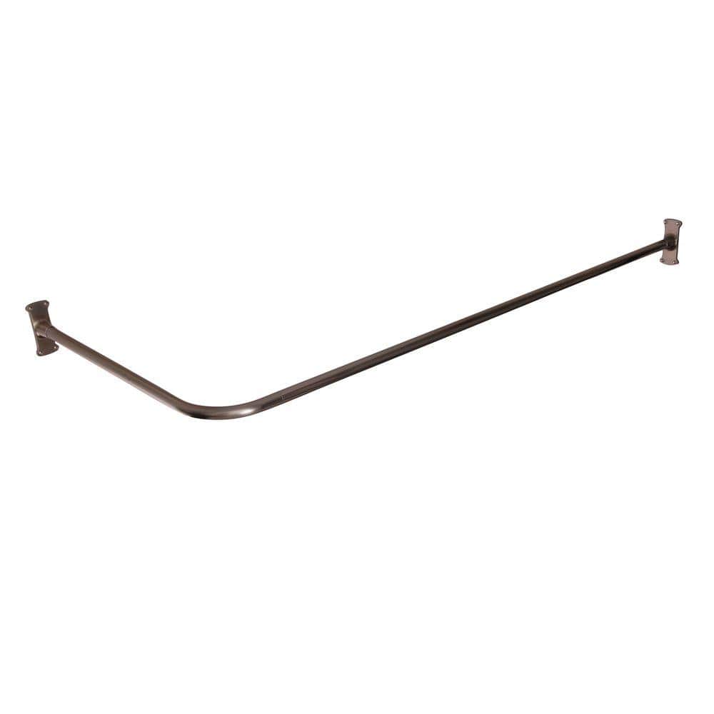 60 in. Corner Shower Curtain Rod in Brushed Nickel price history on PriceWatchPro