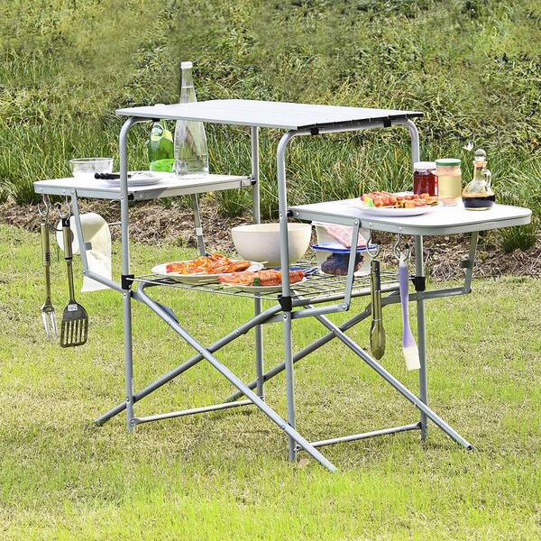 テーブル・チェア・ハンモック Coleman SLIM 4-FOLDING BBQ TABLE Coleman スリム四折BBQテーブルの商品紹介 | hinata〜もっとそと