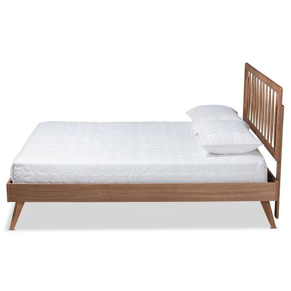 Baxton Studio Toru Ash Walnut Full Platform Bed