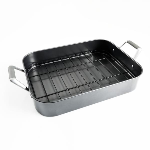 Bakeware 16.5 x 13.5 Nonstick Roaster with Reversible Rack