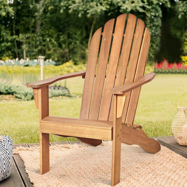 Natural Wood Adirondack Chair