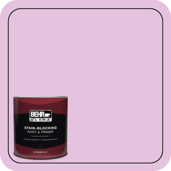 BEHR ULTRA 1 qt. #P110-2 Girl Talk Flat Exterior Paint & Primer