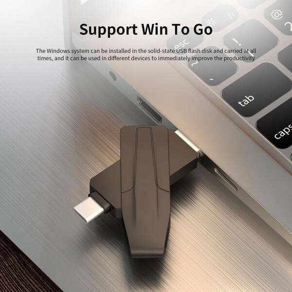 Yichuhaoxi - USB 3.2 Portable External USB Solid State Drive Black 1-Pack with Security Protection for Data Storage