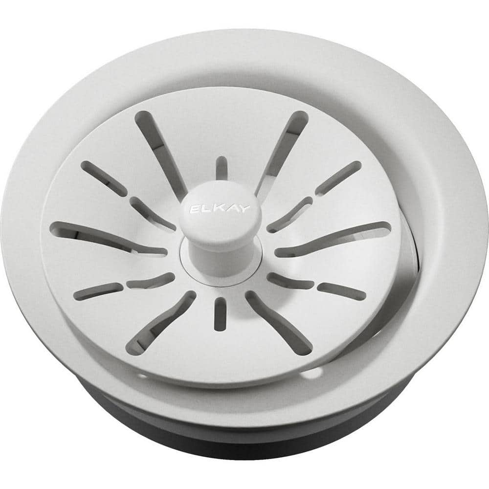 Polymer Disposer Fitting for 3-1/2 in. Sink Drain Opening in White for Quartz Perfect Drain price history on PriceWatchPro