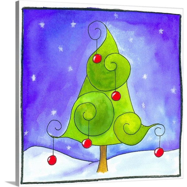 whimsical christmas tree drawings