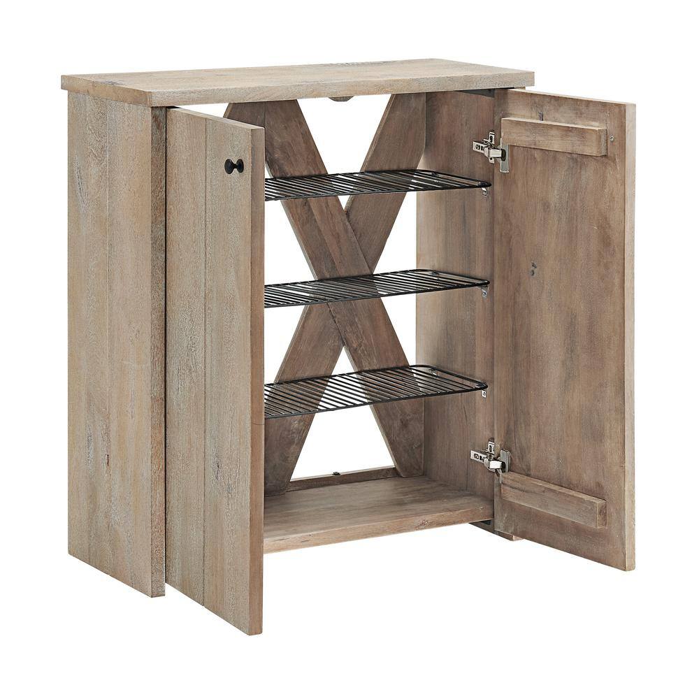 Castleton Driftwood 31 in W Shoe Cubbie Cabinet