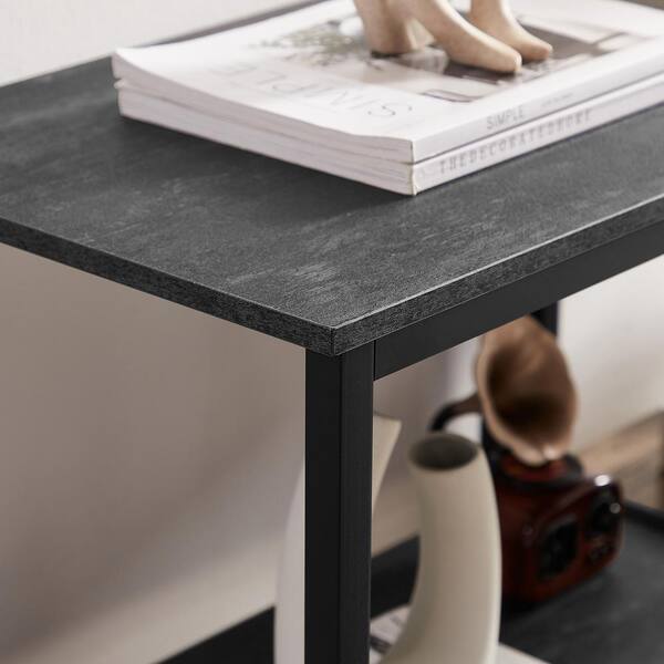 VECELO 13.8 in. W x 21.6 in. D x 30 in. H 3-Tier Deep Gray